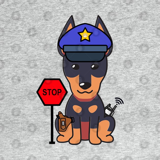 Funny Alsatian Policeman by Pet Station